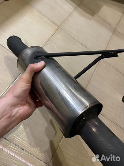 Глушитель прямоточный банка