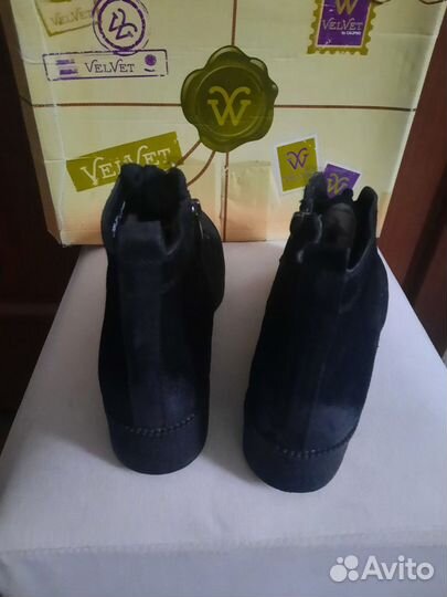 Ботинки женские зимние из натур.замши 36 размер