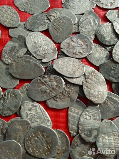 Мелкое серебро Руси 16-17 век