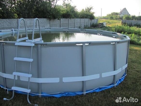 Заказ каркасного бассейна с лестницей 2.9x1.7x2