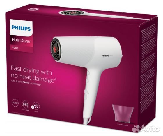 Фен Philips 5000 Series BHD500/00 новый