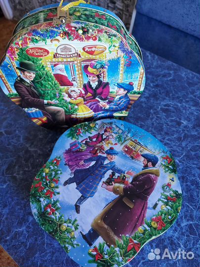 Коробка подарочная для конфет новогодняя