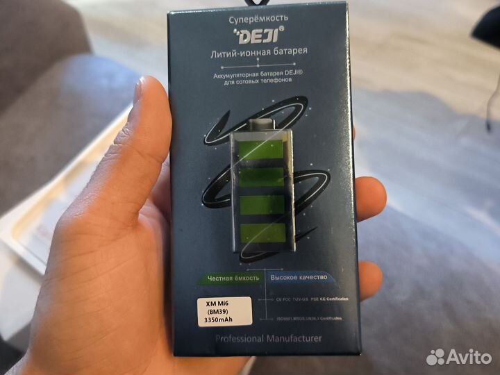 Аккумулятор BM39 xiaomi mi 6