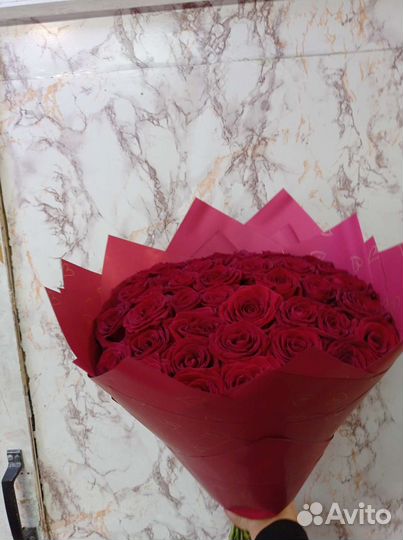 Красные Роз 51 шт