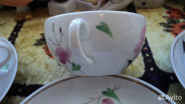 Фарфоровая чайная пара