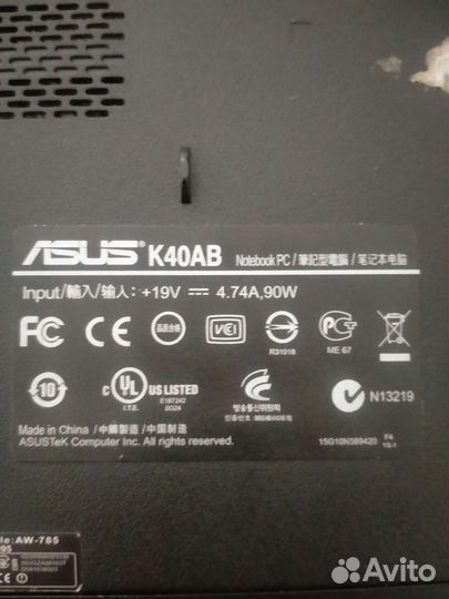 Ноутбук asus