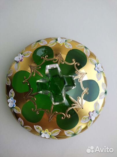 Конфетница с крышкой. Богемия, Чехословакия