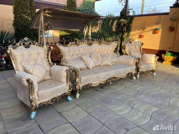 Диван и 2 кресла в стиле Барокко