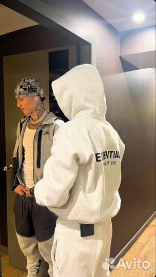 Hoodie Essentials Fear Of God Grey оригинал