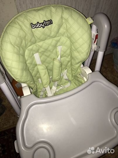 Стул для кормления Babyton Зелено-белый