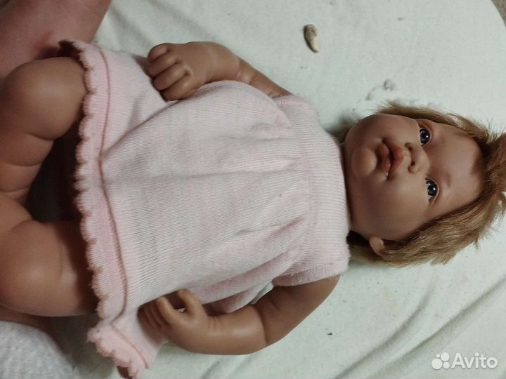 Кукла реборн девочка мягконабивная с волосами