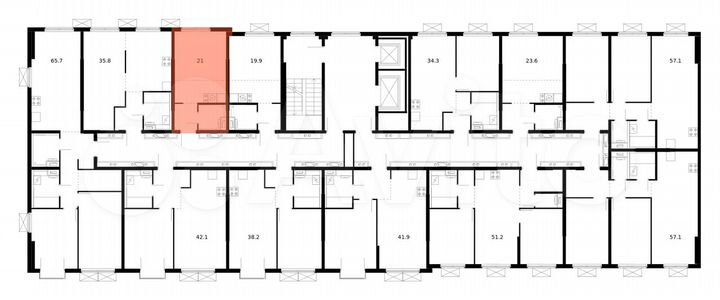 Квартира-студия, 21 м², 13/13 эт.