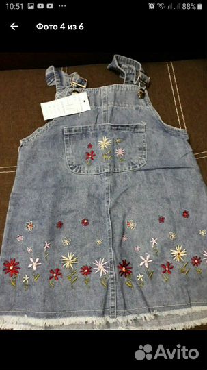 Джинсовые детские сарафаны