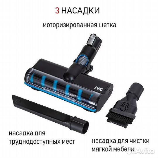 Пылесос вертикальный JVC VS130