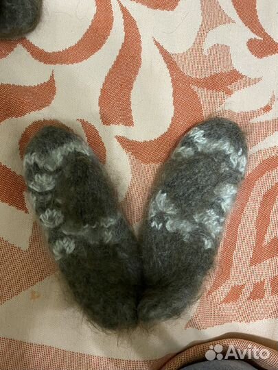 Варежки детские из козьего пуха