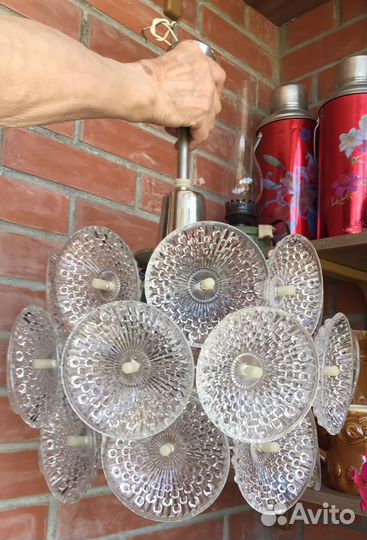 Люстра хрустальная спутник одуванчик