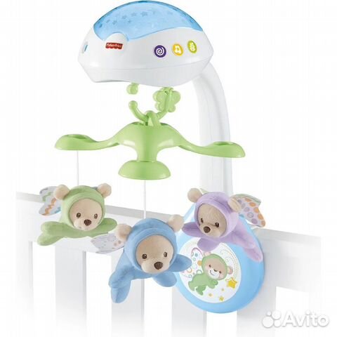 Мобиль на кроватку Fisher Price есть ночник