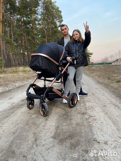 Коляска 2 в 1 luxmom wisesonle