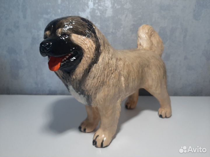 Статуэтки собак разных пород ручной работы (гипс)