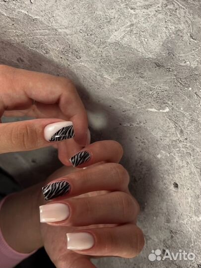 Маникюр наращивание ногтей