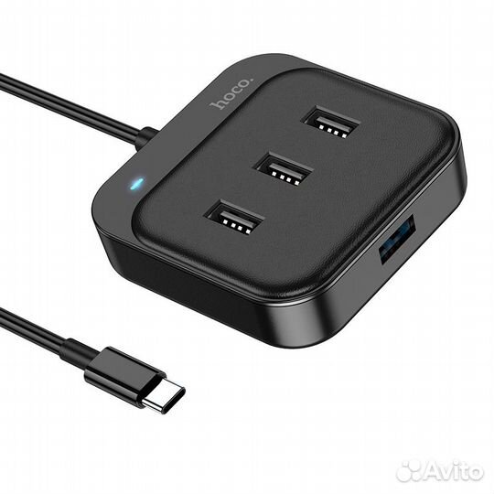 USB-разветвитель Hoco HB31 Type-C / USB 3.0 + 3 U