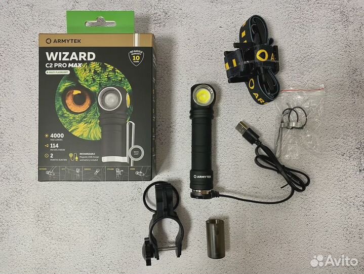 Фонарь Armytek wizard С2 ProNichia Magnet USB