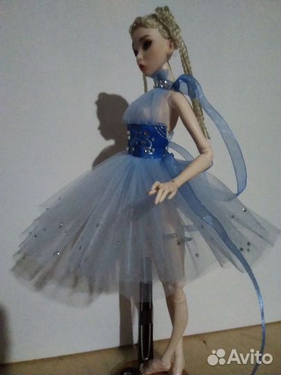 Платье для куклы рекаст Поповых. В наличии