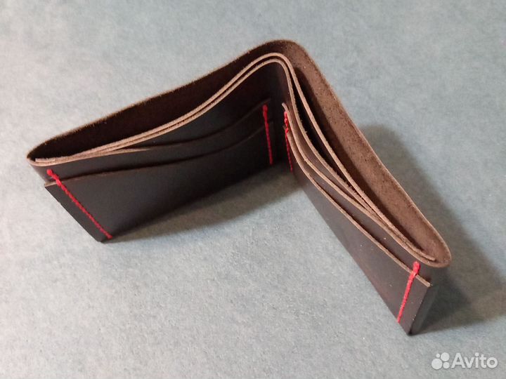 Кошелек бифолд из натуральной кожи