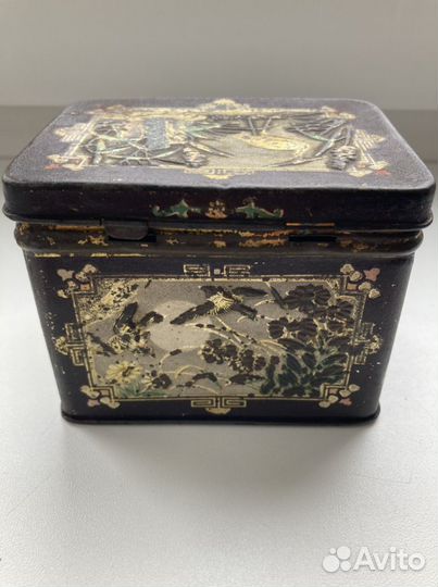 Чайница жестяная коробка