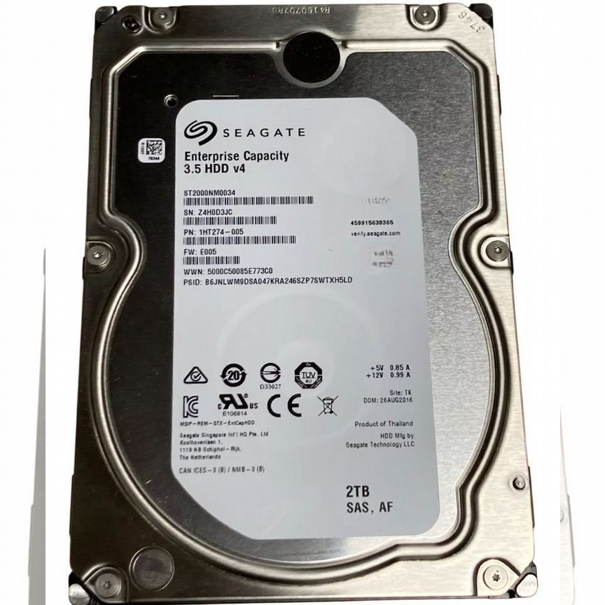 [ST2000NM0034] Жесткий Диск Seagate 2tb Sas 3,5" Hdd St2000nm0034