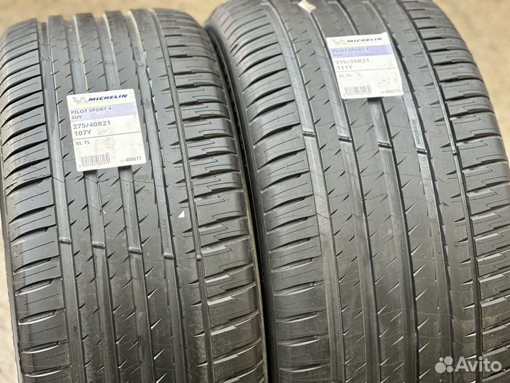 Michelin Pilot Sport 4 SUV 275/40 R21 и 315/35 R21