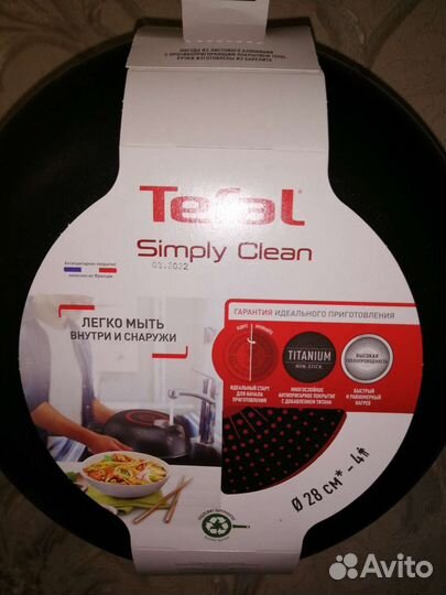 Сковорода вок Tefal, Сковорода новая