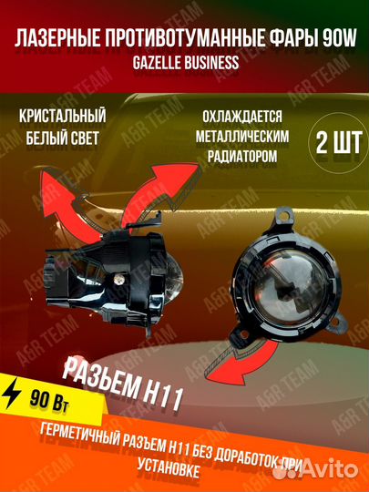 Лазерный противотуманные фары на Газел Бизнес