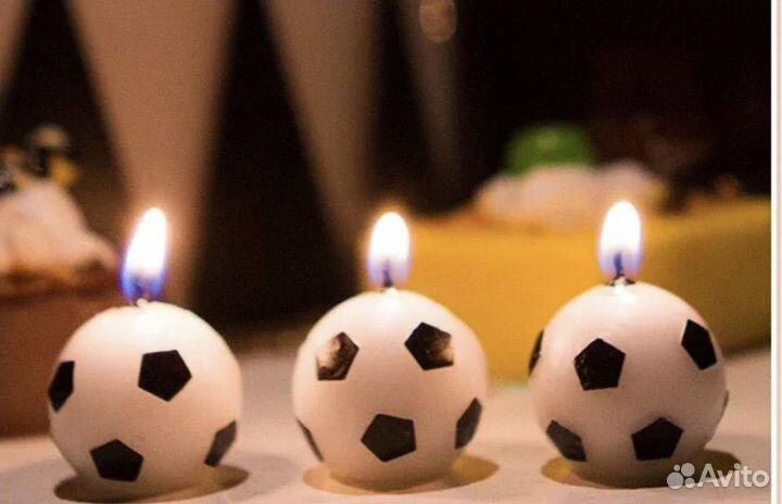 Свечи для торта vente футбольные мячи