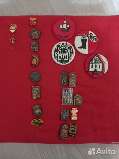 Значки СССР Таллин и др города