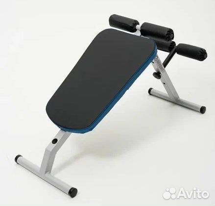 Скамья 2в1 универсальная для пресса и спины серая