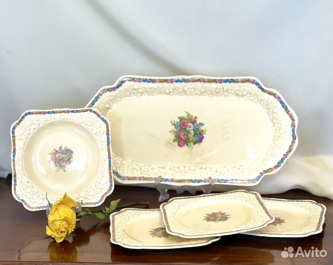 Набор столовой посуды crown ducal Англия