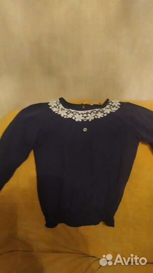 Школьная блузка и жилетка 140