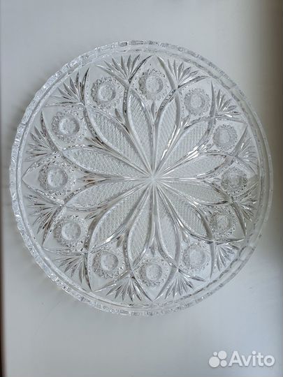 Ваза для цветов хрустальная Богемия