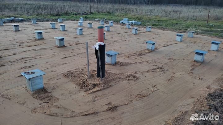 Фундамент на жб сваях