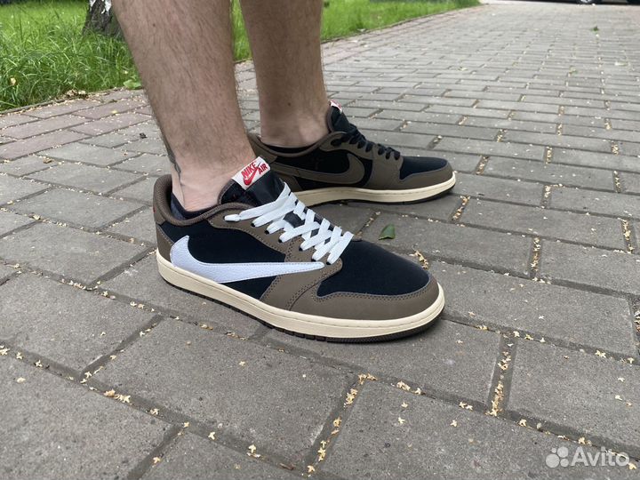 Кроссовки Nike air jordan 1 low x travis scott