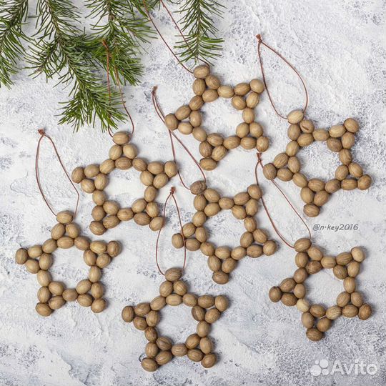 Звёзды ёлочные игрушки, новогодний декор