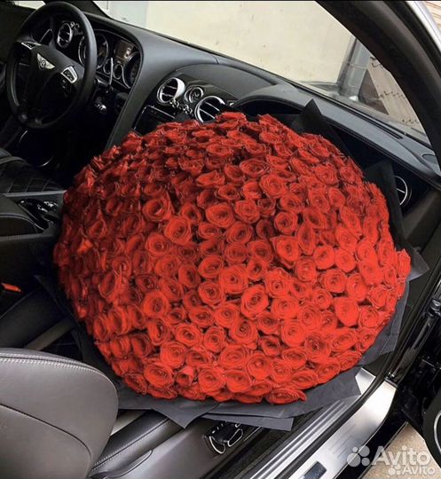 Букеты из 101 розы 60 см башроз