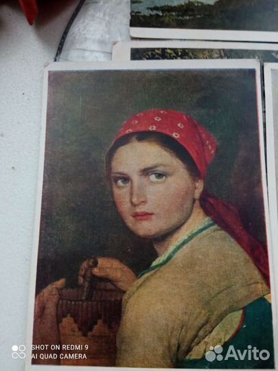 Открытки репродукции картин СССР 1952-1957 г