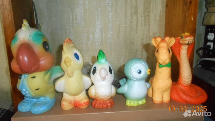 Попугаи резиновые и др