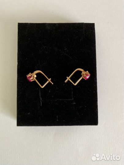 Золотые серьги 583 пробы