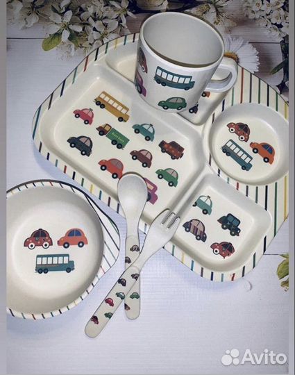 Бамбуковая посуда детская