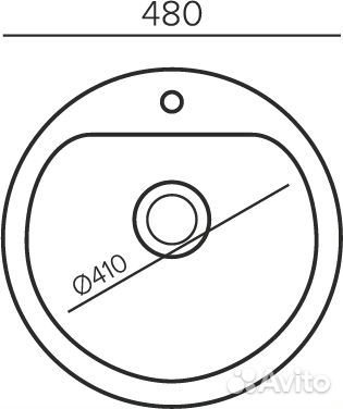 Мойка кухонная Polygran Quartz Bond 480, уголь