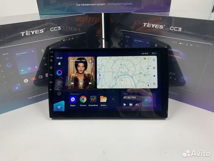 Магнитола на андройде Teyes CC3 3/32 для Volkswage