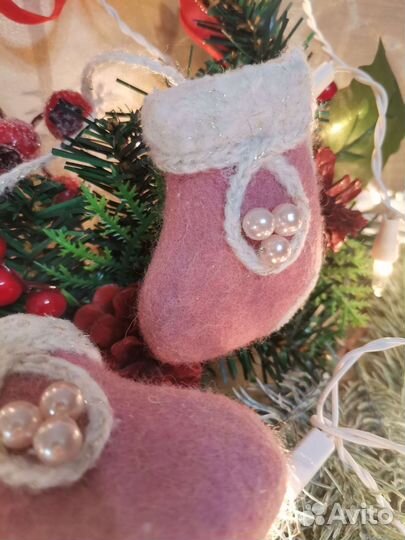 Валенки-шептуны новогодний подарок ёлочная игрушка